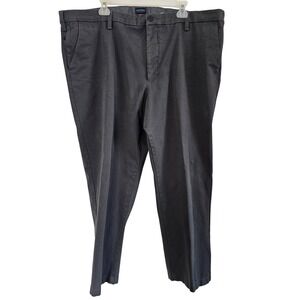 Dockers Classic Fit Chinos Mens 46x30 Gray Flat Front Stretch Cotton Pants